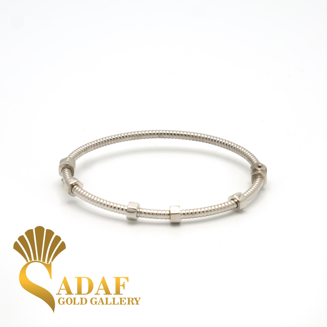 دستبند بنگل طلا گاراژی سیلور