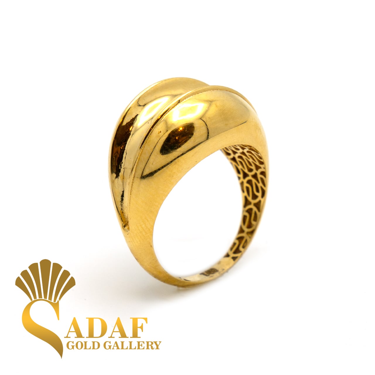 انگشتر طلا زنانه آیینه ای فیوژن