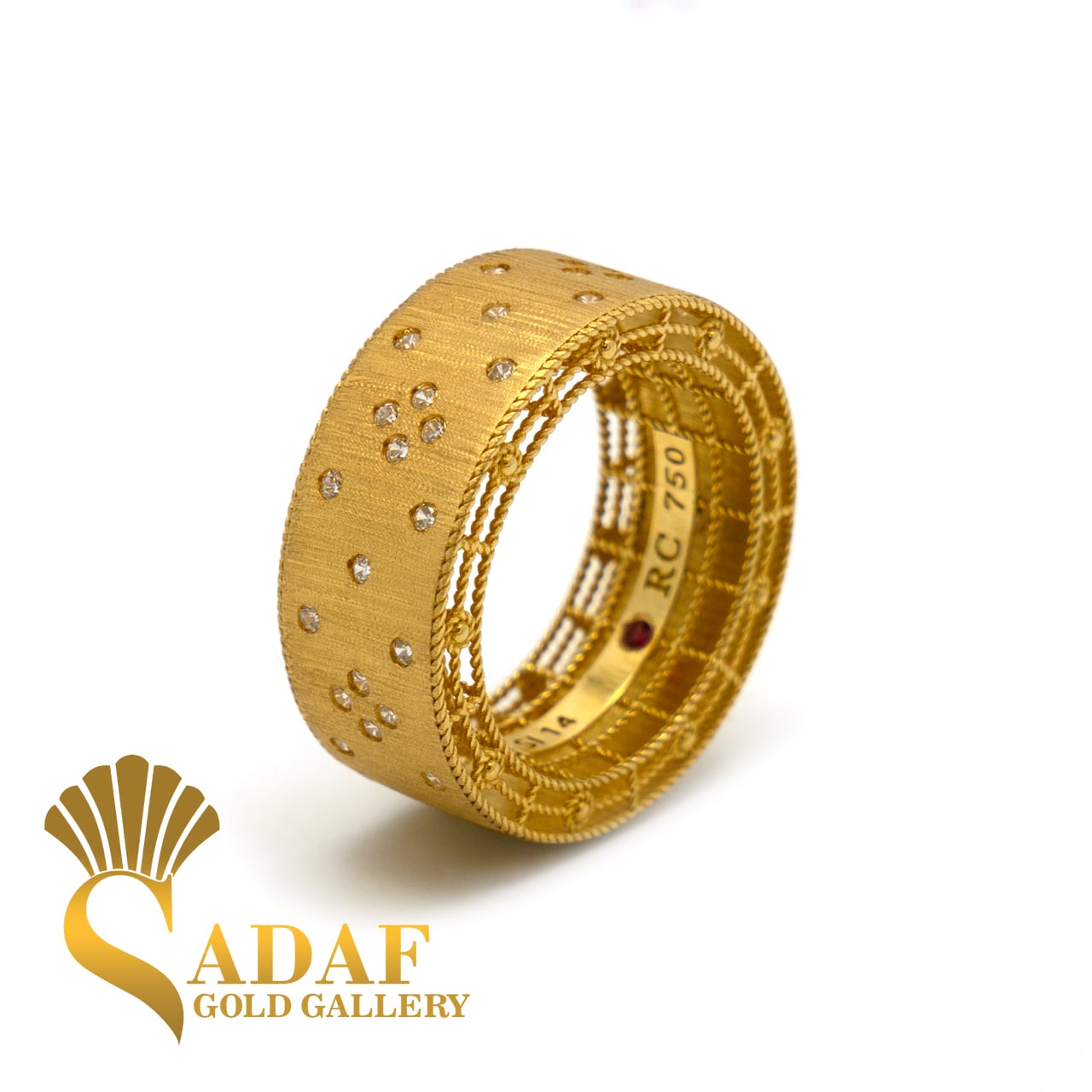 انگشتر طلا زنانه روبرتوکویین مات