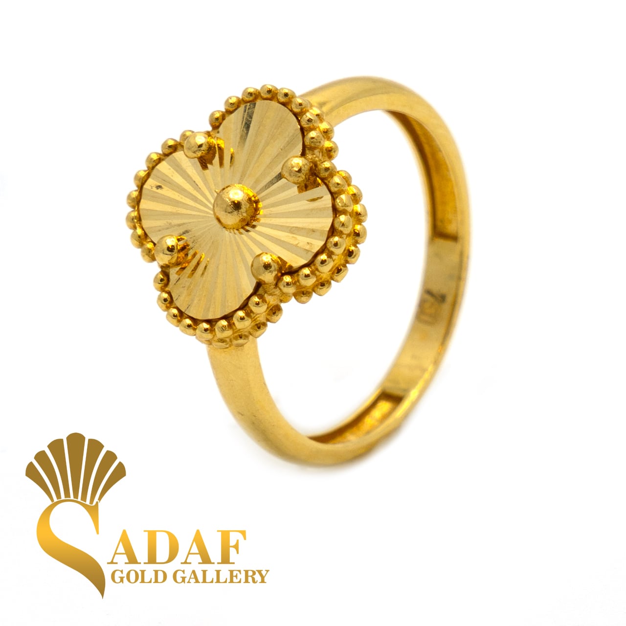 انگشتر طلا زنانه ونکلیف تراش