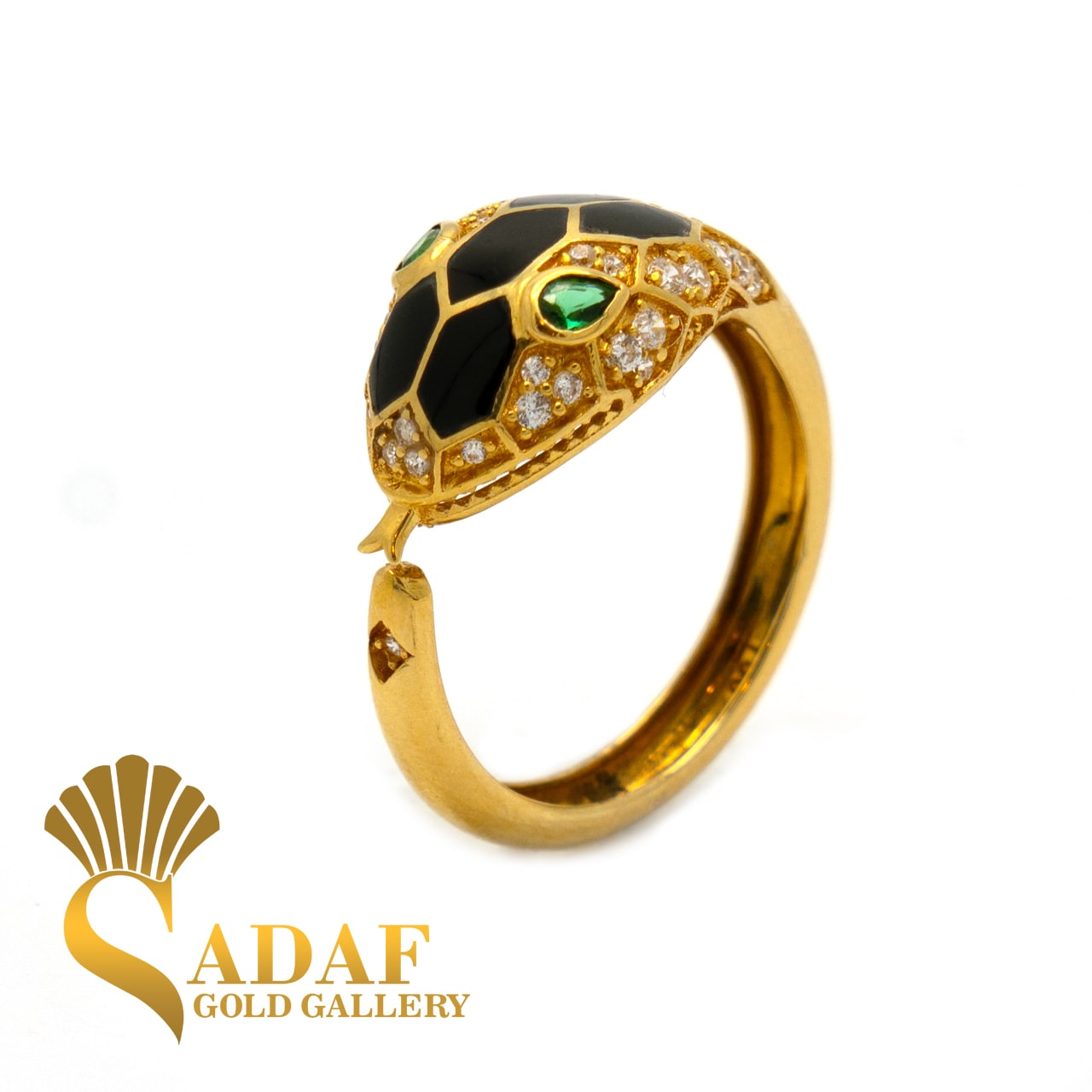 انگشتر طلا مار بولگاری