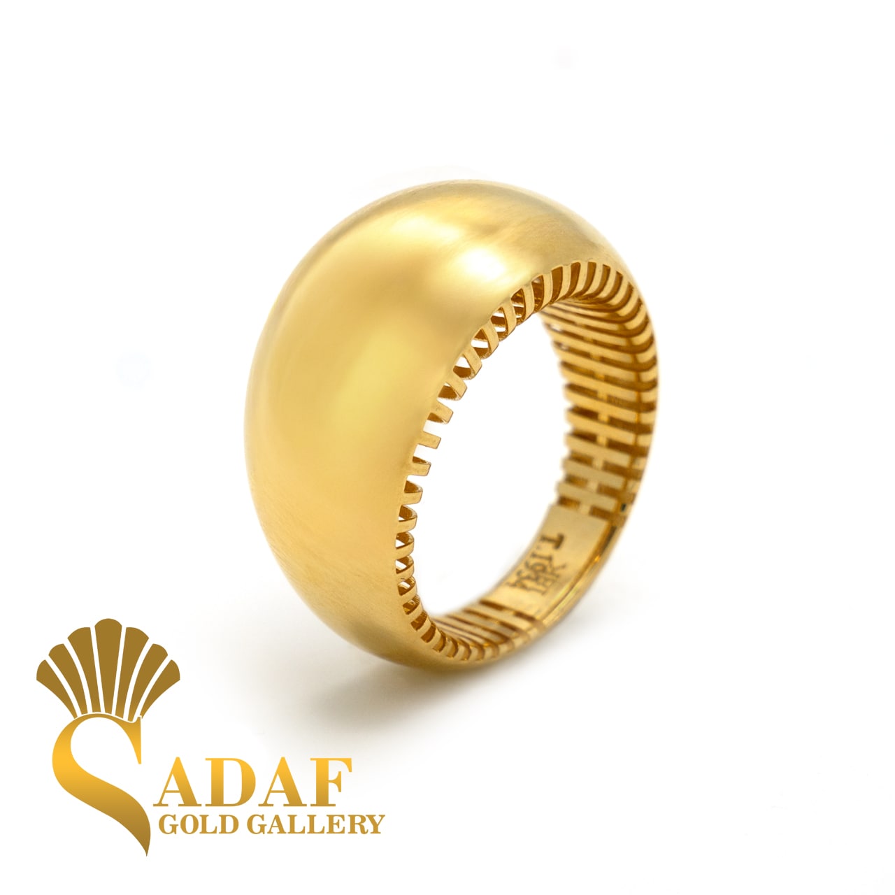 انگشتر طلای زنانه آینه ای فیوژن