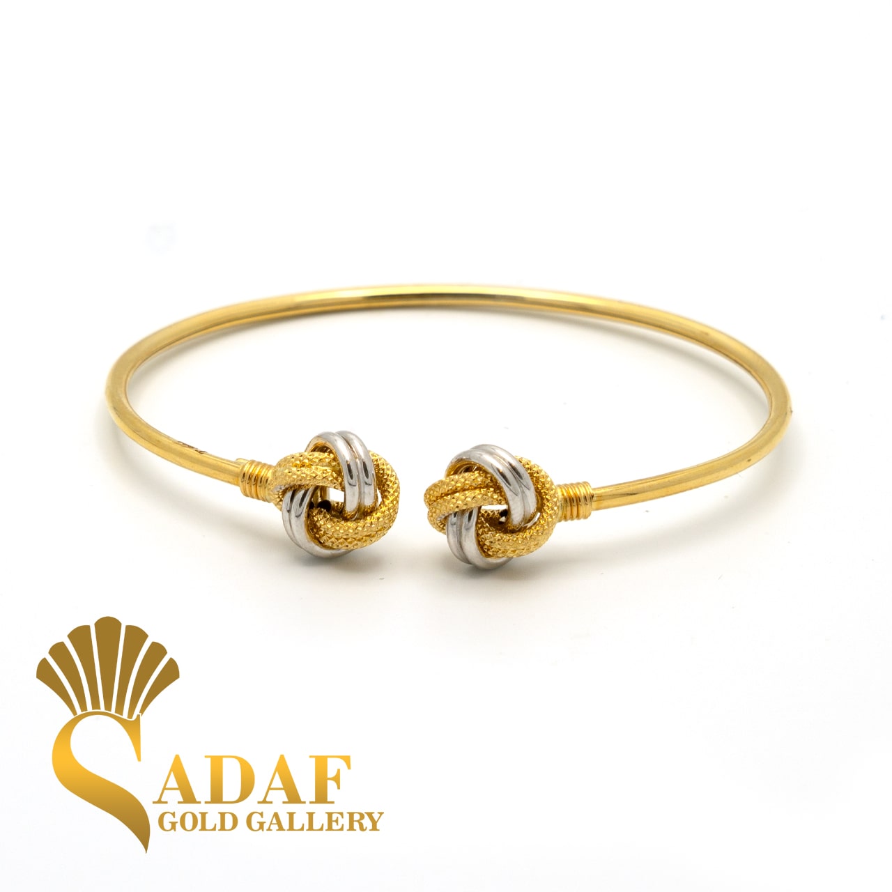 بنگل طلا زنانه شکوفه گلد