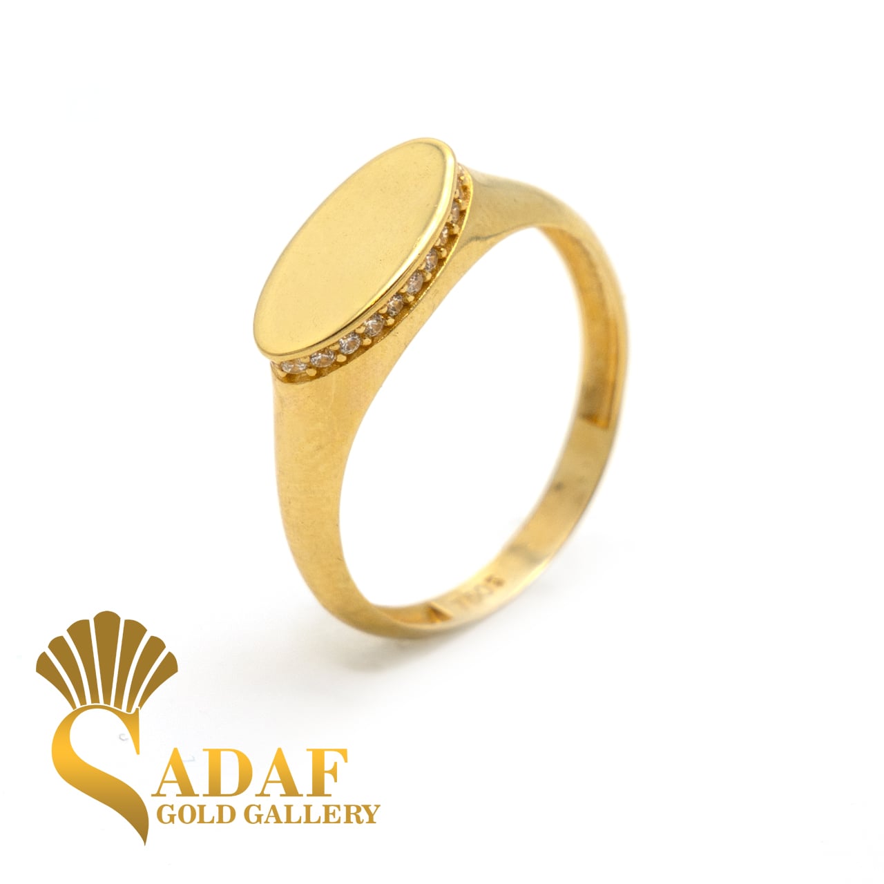 انگشتر زنانه طلا سوپر لوکس بیضی