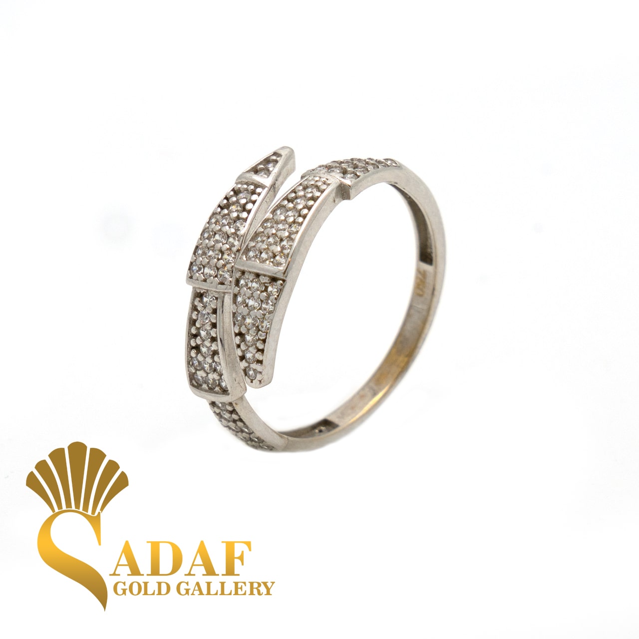 انگشتر طلا زنانه مار بولگاری سیلور نگینی